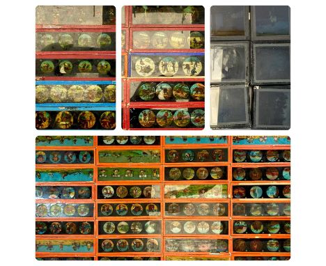LARGE COLLECTION OF MAGIC LANTERN SLIDES, approx. 80 with large collection of photographic glass platesProvenance: private co