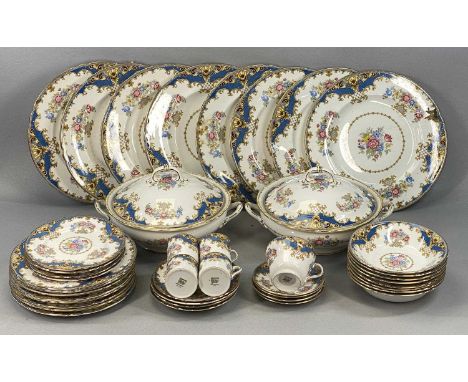 SHELLEY SHERATON 13291 PATTERN DINNER & TEA SERVICE including two circular lidded tureens, approx. 40 pieces total Provenance