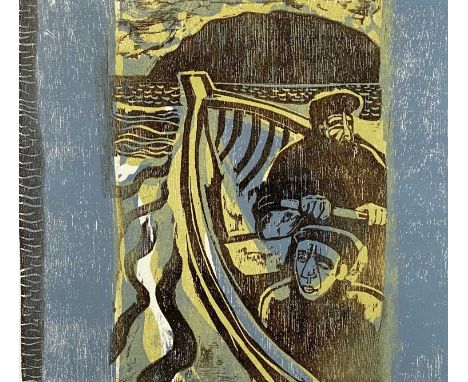 ‡ KIM ATKINSON (Welsh b.1962) limited edition 3/15 colour lithograph - 'Tomos O Enlli', signed and dated 1999, entitled and n