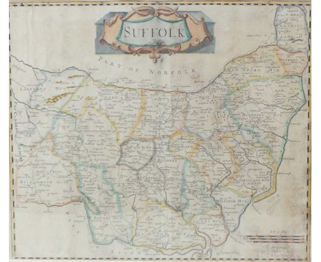 Robert Morden - a set of four 18th century county maps, as intended for publication in Edmund Gibson's translation of William