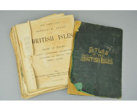 BACON'S NEW LARGE SCALE ATLAS OF THE BRITISH ISLES, with plans of Towns, Copious Letterpress Descriptions, etc, pub George Ba