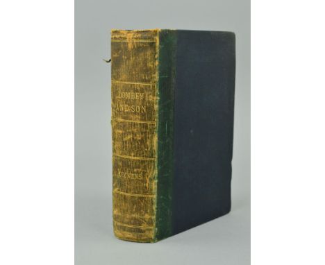 DICKENS, CHARLES, 'Dombey and Son', first single volume edition, pub Chapman &amp; Hall, 1848, green cloth with quarter-leath