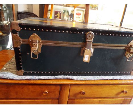 A mid-20thC steamer trunk 