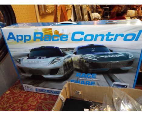 A Scalextric App Race control set boxed