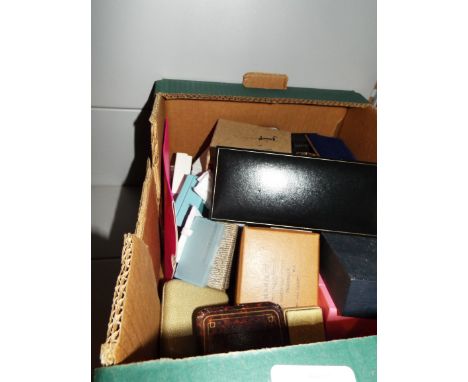 A large selection of vintage and modern jewellery boxes