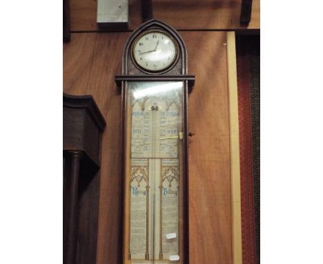A 20thC mahogany cased Admiral Fitzroy barometer with clock above inscribed Comiai London  