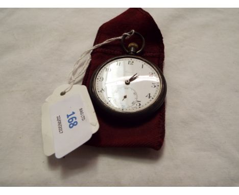 A 1930s silver cased seven jewel pocket watch, the enamel dial with Arabic numerals inscribed 'Federal', the interior stamped