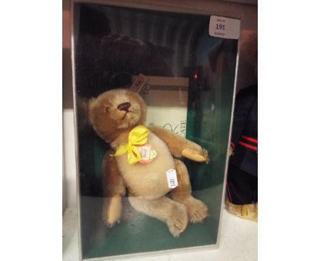 A Steiff limited edition Teddy bear 1955 with neck mechanism plush mohair boxed with certificate  