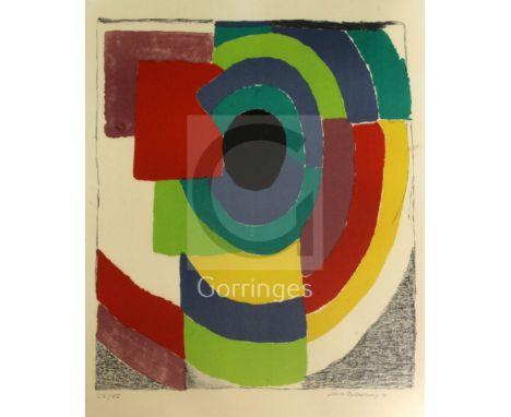§ Sonia Delaunay (1885-1979)lithograph'Syncopee' c.1971signed in pencil, 27/75, Redfern Gallery label verso28.75 x 20.75in.