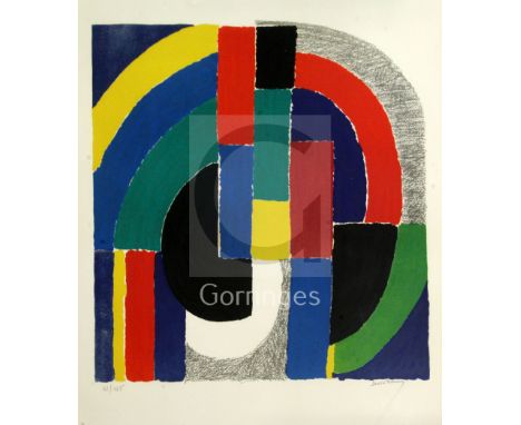 § Sonia Delaunay (1885-1979)lithograph'Composition Verticale' c.1971/72signed in pencil, 42/12529 x 20.75in.