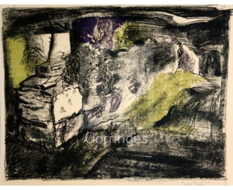 § John Piper (1903-1992)lithographStone Wall, Anglesea 1949, (Levinson 71)signed in pencil16.5 x 21in.