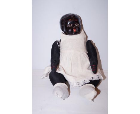 Vintage pot headed doll Height 36 cm