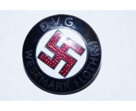 Enamel swastika badge
