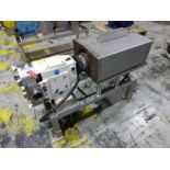 SPX 2.5 in stainless positive displacement pump, model 060 UI, ser. no 415645-13, with 5 hp motor,