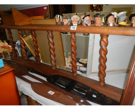 A wooden fire surround