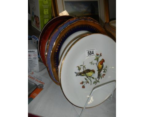 8 cabinet and collectors plates