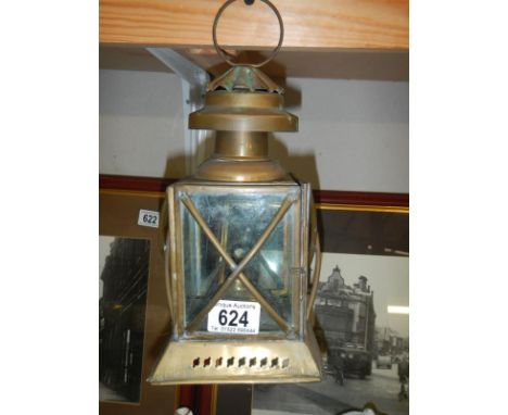An old oil lamp