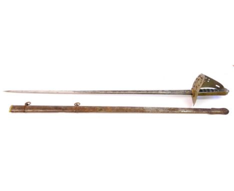 A Victorian 1895 Pattern Infantry Officer's Sword by Henry Wilkinson, Pall Mall, London, the 81.5cm single edge fullered stee