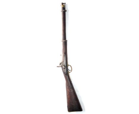A Tower 1856 Pattern Percussion Cavalry Carbine, the 53cm steel blade with a broad arrow over a crowned B over 76, with V rea