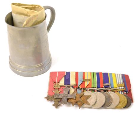 An OBE, MC Group of Ten Medals, awarded to LT-COL. H.C.L. DIMSDALE W.G., comprising OBE, Military Cross dated 1943, 1939-45 S