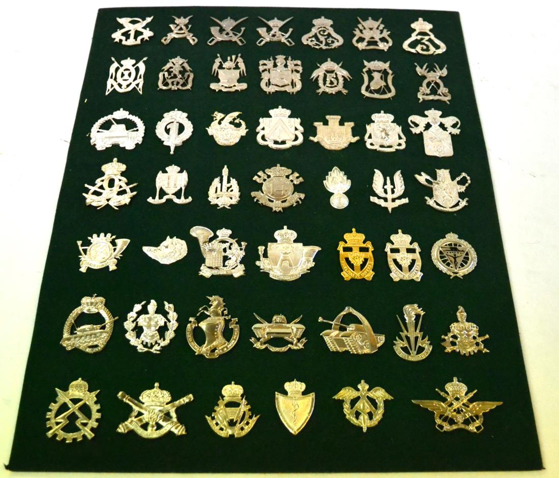 A Collection of Forty Eight Post Second World War Belgian Army Cap