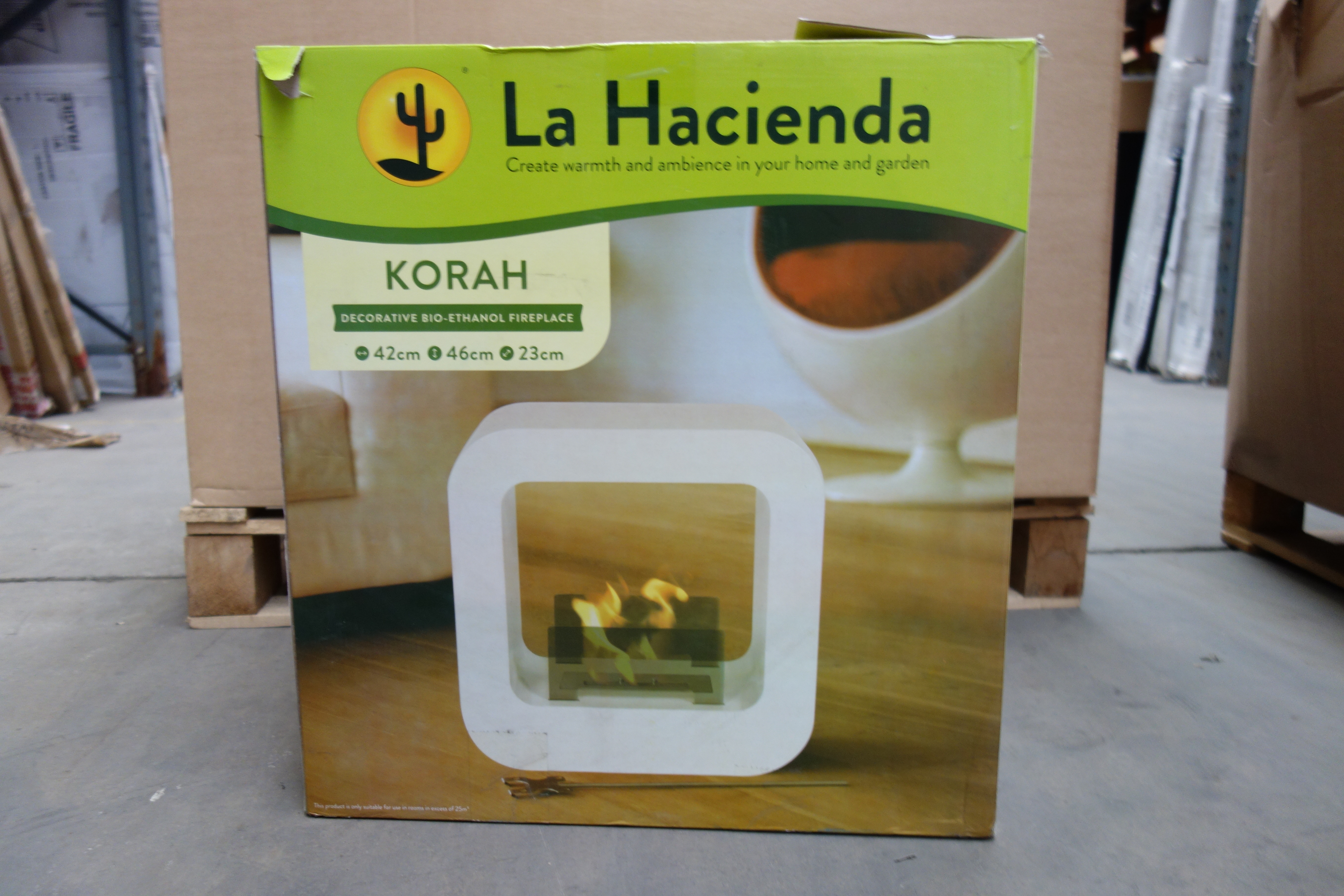 La Hacienda Korah Bioethanol Portable Floor Fire This