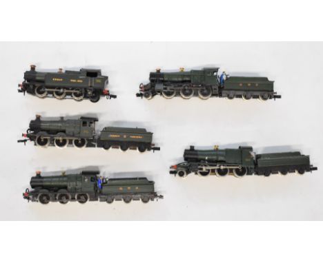 Three kit built with Graham Farish GWR N gauge model railway locomotives.&nbsp;