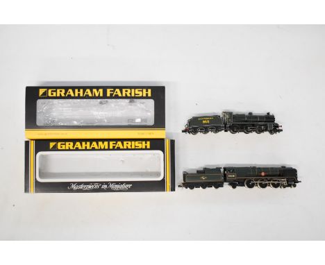 Two Graham Farish Merchant Navy and N Class N gauge model railway locomotives Clan Line and 868, both original boxes. 