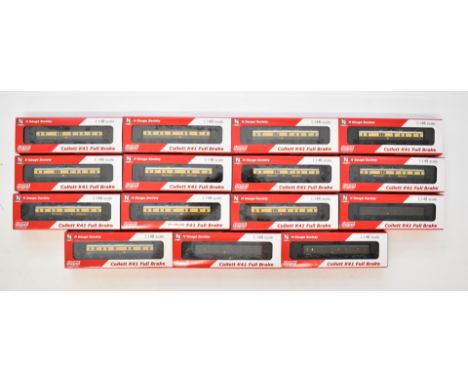 Fifteen Dapol GWR N gauge model railway Collett coaches, all in original boxes.