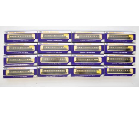 Sixteen Dapol GWR N gauge model railway Collett coaches, all in original boxes.
