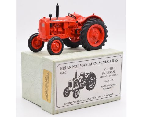 Brian Norman Farm Miniatures 1:32 scale diecast model tractor Nuffield Universal (Perkins 4 cyl. Diesel), FM 01, in original 