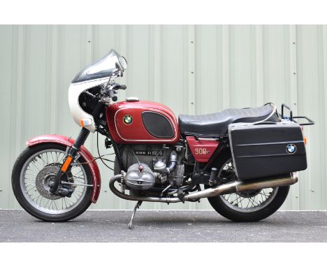 1974 BMW R90/6 900cc twin cylinder motorcycle, registration number SAX 603N, with V5c listing four previous keepers. Purchase