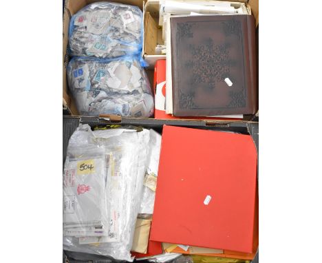 A very large GB and world mint and used stamp collection in albums, folders, bags, presentation packs etc, including The Stam