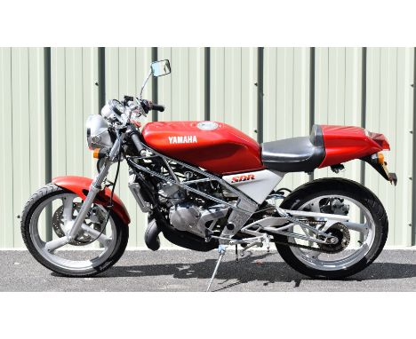 1987 Yamaha SDR 200cc single cylinder motorcycle, registration number E445 MAS, with V5c. First registered in the UK by the v