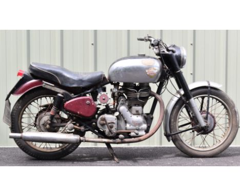 1954 Royal Enfield Bullet 500cc motorcycle, registration number HVH 445, with V5c, purchased by the vendor in 1987 and unused
