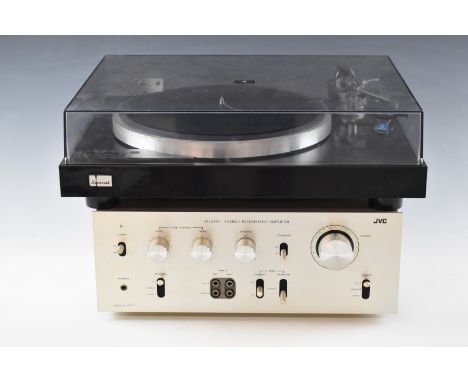 Sansui SR-222 MkII record player / turntable and a JVC JA-S11G amplifier.&nbsp;&nbsp;