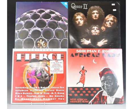 Approximately 90 albums including Queen, Deep Purple, The Rolling Stones, Steve Miller, Led Zeppelin, The Yetties, Ian Campbe