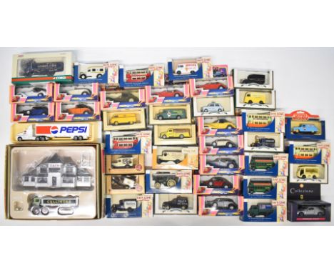 Forty diecast model cars to incude Lledo, Shell Collezione, Old Timer and Corgi Café Connection, all in original boxes.