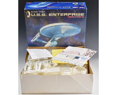 Star Trek model kit U.S.S. Enterprise NCC-1701-A by Polar Lights, 4204, in original box with instruction sheet and stickers.
