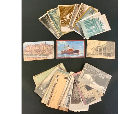 Postcards - early 20th century inc Maritime, Topographical, architectural etc inc European travels, mostly 1912 to 1919 qty. 