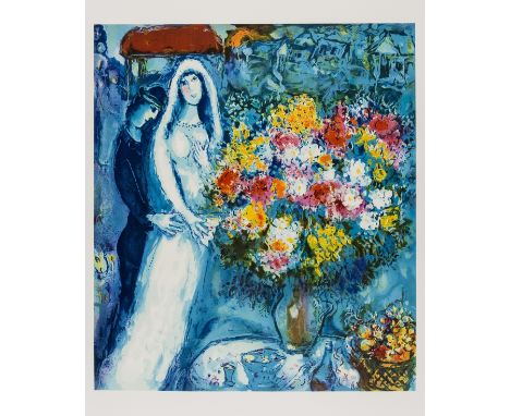 δ Marc Chagall (1887-1985) after.Bridal BouquetLithograph printed in colours, 1994, a proof aside from the edition of 750, wi