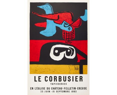 δ Le Corbusier (1887-1965)Affiche pour la TapisseriesLithograph printed in colours, 1963, printed by Mourlot, Paris, with the