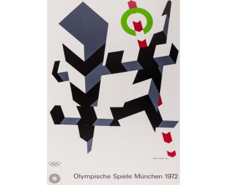 Allan d'Arcangelo (1930-1998)Olympische Spiele München 1972Offset lithograph printed in colours, 1972, printed by Matthieu, Z