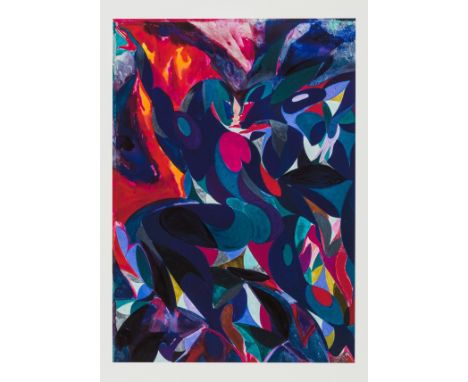 δ Tunji Adeniyi-Jones (b. 1992)A Flashy EncounterGiclée print in colours, 2021, numbered from the edition of 40 on the accomp