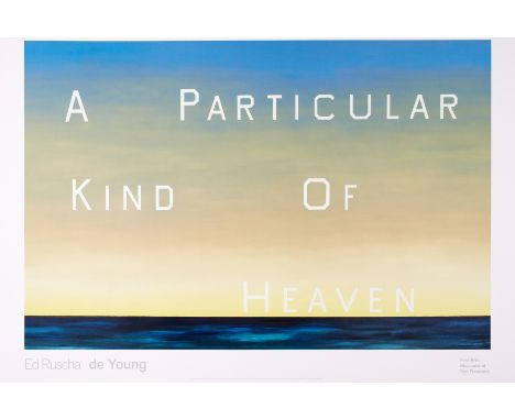 Ed Ruscha (b. 1937)A Particular Kind of HeavenOffset lithograph printed in colours, 2018, from the open edition, published by