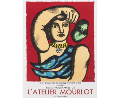 δ Fernand Léger (1881-1955) after.Poster for L'Atelier MourlotLithograph printed in colours, 1984, printed by Mourlot, Paris,