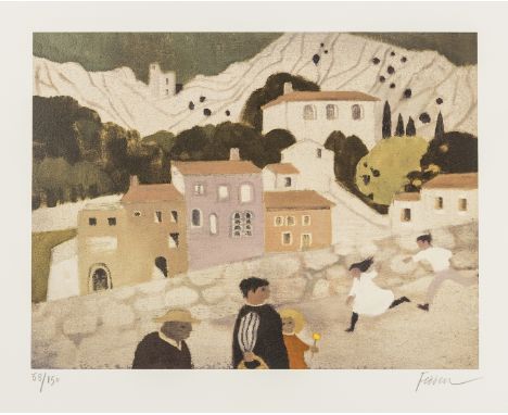δ Mary Fedden (1915-2012) (after)Oppede Le VieuxOffset lithograph printed in colours, 2006, signed and numbered from the edit