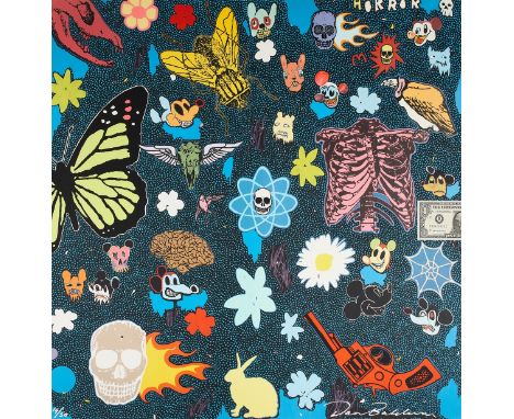δ Dan Baldwin (b. 1972)Disney Black Horror Politics F**ckupGiclée print with collage in colours, 2007, signed in white ink, n