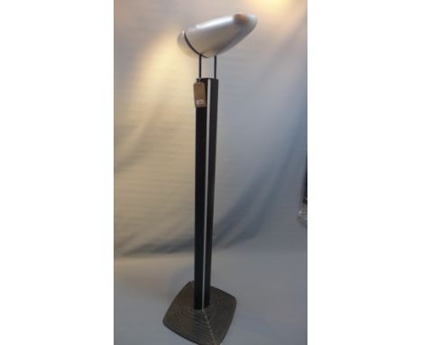 An Art Deco style standard lamp, raised on cast iron base.