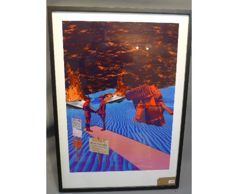 A signed limited edition print titled 'Welcome Them', dated 2017 and numbered 2/20